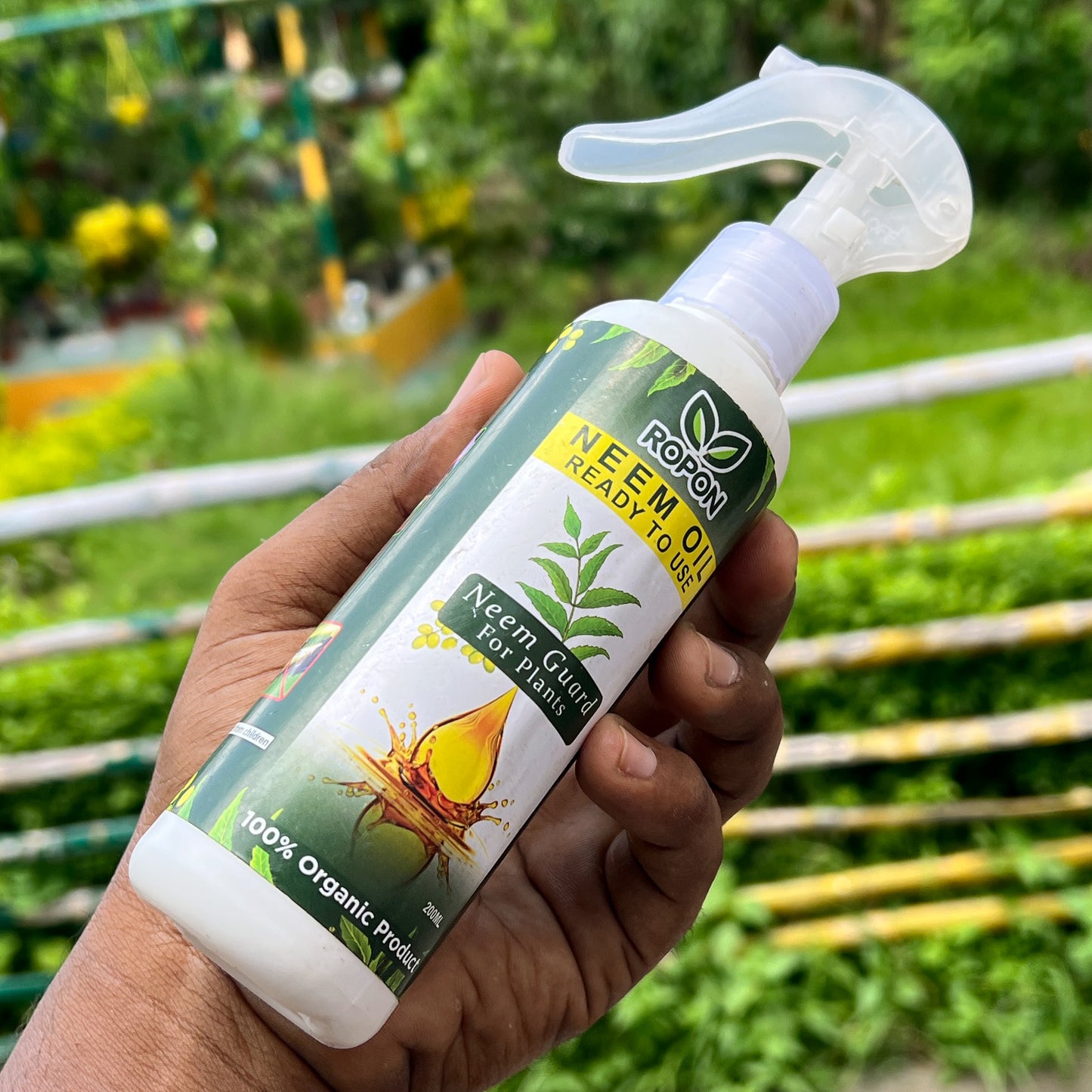 ROPON Neem Oil Spray – 100% Organic Pest Control for Plants (Ready to Use – 200ml)