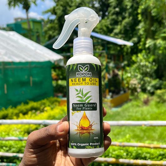 ROPON Neem Oil Spray – 100% Organic Pest Control for Plants (Ready to Use – 200ml)